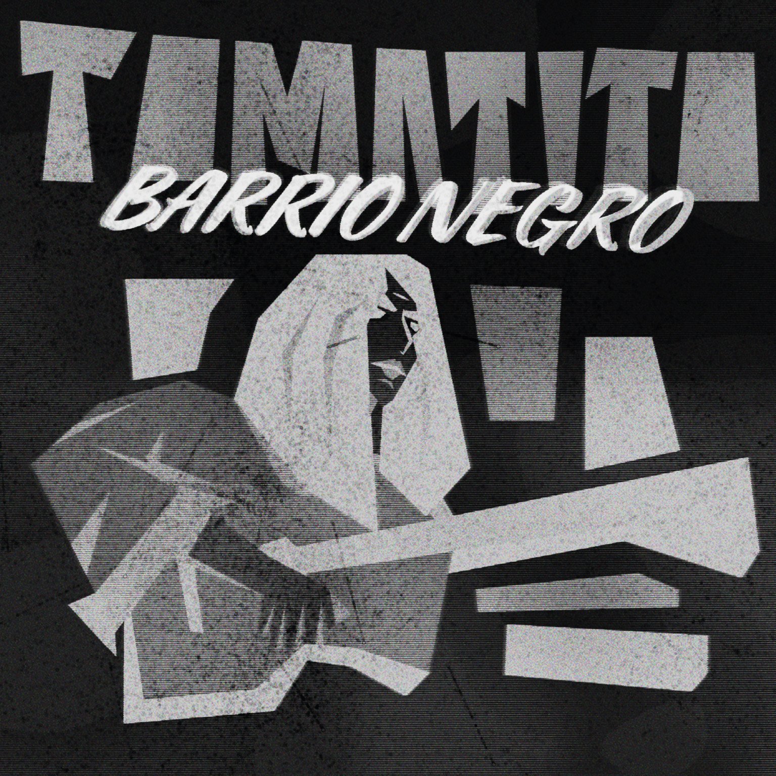 Portada de un vinilo en blanco y negro del artista tomatito